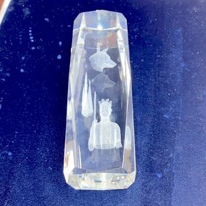 Glass paperweight Native American inspired Modern Minimalist accents